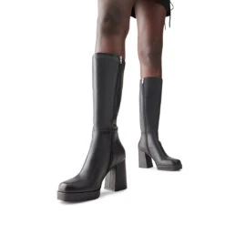 ELISE BLACK LEATHER -Cheap Boots And Beyond Store DV ONFOOT 07 27 224609