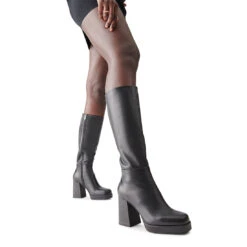 ELISE BLACK LEATHER -Cheap Boots And Beyond Store DV ONFOOT 07 27 224611