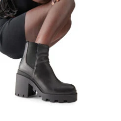 ROXIE BLACK LEATHER 14 ROXIE BLACK LEATHER -Cheap Boots And Beyond Store DV ONFOOT 07 27 224639