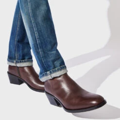 RICHIE BROWN LEATHER -Cheap Boots And Beyond Store SM 2023 APRIL LEGS DOWN 63 RICHIE 0486 CROPPED