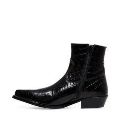 CAPRICORN BLACK CROCODILE -Cheap Boots And Beyond Store STEVEMADDEN BOOTS CAPRICORN BLACK CROCODILE ALT1