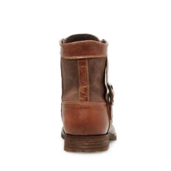 SIDETRACK COGNAC LEATHER -Cheap Boots And Beyond Store STEVEMADDEN BOOTS SIDETRACK COGNAC LEATHER BACK