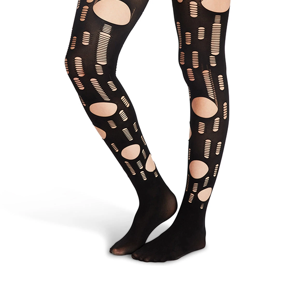 L-RIPPED BLACK TIGHT SINGLE - Image 2