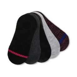 L-SNEAKY FOOTIES BLACK MULTI