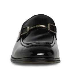 AAHRON BLACK PATENT -Cheap Boots And Beyond Store STEVEMADDEN SHOES AAHRON BLACK PATENT FRONT