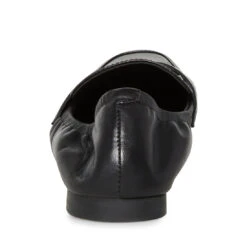 CALVER BLACK LEATHER -Cheap Boots And Beyond Store STEVEMADDEN SHOES CALVER BLACK LEATHER BACK