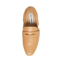 CALVER TAN LEATHER -Cheap Boots And Beyond Store STEVEMADDEN SHOES CALVER TAN LEATHER TOP