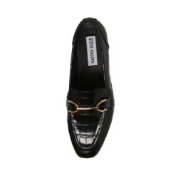 CARRINE BLACK CROCODILE -Cheap Boots And Beyond Store STEVEMADDEN SHOES CARRINE BLACK CROCO TOP