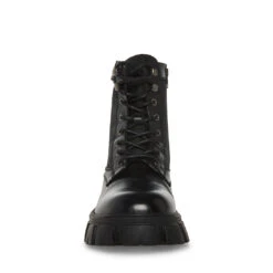 CORTINA BLACK LEATHER -Cheap Boots And Beyond Store STEVEMADDEN SHOES CORTINA BLACK LEATHER FRONT