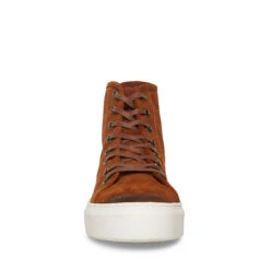 FORTE COGNAC SUEDE -Cheap Boots And Beyond Store STEVEMADDEN SHOES FORTE COGNAC SUEDE FRONT