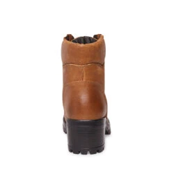 GALWAY COGNAC LEATHER -Cheap Boots And Beyond Store STEVEMADDEN SHOES GALWAY COGNAC BACK