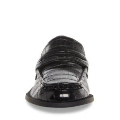 GOODMAN BLACK CROCODILE 7 GOODMAN BLACK CROCODILE -Cheap Boots And Beyond Store STEVEMADDEN SHOES GOODMAN BLACK CROCO FRONT