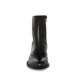 GREYSON BLACK LEATHER -Cheap Boots And Beyond Store STEVEMADDEN SHOES GREYSON BLACK LEATHER FRONT