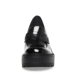 KIMBERLEY BLACK -Cheap Boots And Beyond Store STEVEMADDEN SHOES KIMBERLEY BLACK PATENT FRONT