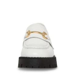 LANDO WHITE LEATHER 7 LANDO WHITE LEATHER -Cheap Boots And Beyond Store STEVEMADDEN SHOES LANDO WHITE LEATHER FRONT