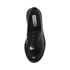 LARUSSO BLACK LEATHER -Cheap Boots And Beyond Store STEVEMADDEN SHOES LARUSSO BLACK LEATHER TOP
