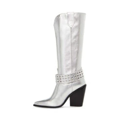 LENNON SILVER -Cheap Boots And Beyond Store STEVEMADDEN SHOES LENNON SILVER INSIDE