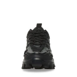 PONCE BLACK/SILVER -Cheap Boots And Beyond Store STEVEMADDEN SHOES PONCE BLACK MULTI FRONT