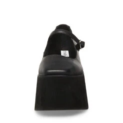 SASHA BLACK LEATHER 9 SASHA BLACK LEATHER -Cheap Boots And Beyond Store STEVEMADDEN SHOES SASHA BLACK LEATHER FRONT