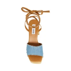 TENLEY DENIM FABRIC -Cheap Boots And Beyond Store STEVEMADDEN SHOES TENLEY DENIM FABRIC TOP