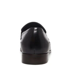 VALON BLACK LEATHER -Cheap Boots And Beyond Store STEVEMADDEN SHOES VALON BLACK BACK