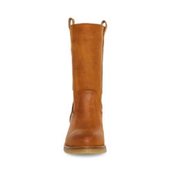 WINNY COGNAC LEATHER -Cheap Boots And Beyond Store STEVEMADDEN SHOES WINNY COGNAC LEATHER FRONT