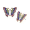BUTTERFLY STUDS MULTI