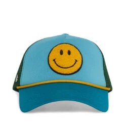 SMILEY TRUCKER CAP BLUE MULTI -Cheap Boots And Beyond Store STEVEMADDEN ACCESSORIES SMA 1974 BLUE MULTI