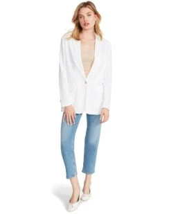 LINEN ON THE EDGE BLAZER WHITE -Cheap Boots And Beyond Store STEVEMADDEN APPAREL BM202672 WHITE 08