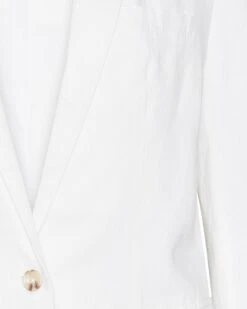LINEN ON THE EDGE BLAZER WHITE -Cheap Boots And Beyond Store STEVEMADDEN APPAREL BM202672 WHITE DETAIL