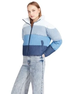 DAISY JACKET DENIM FABRIC -Cheap Boots And Beyond Store STEVEMADDEN APPAREL BM300519 DENIM 02