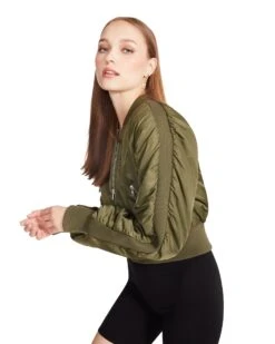 EVA JACKET OLIVE -Cheap Boots And Beyond Store STEVEMADDEN APPAREL BM300522 OLIVE 04