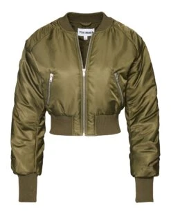 EVA JACKET OLIVE -Cheap Boots And Beyond Store STEVEMADDEN APPAREL BM300522 OLIVE 68466