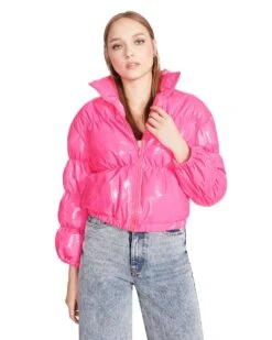 EDEN JACKET HOT PINK -Cheap Boots And Beyond Store STEVEMADDEN APPAREL BM300533 HOT PINK 04