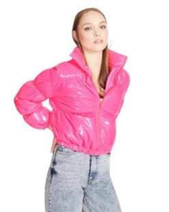 EDEN JACKET HOT PINK -Cheap Boots And Beyond Store STEVEMADDEN APPAREL BM300533 HOT PINK 05
