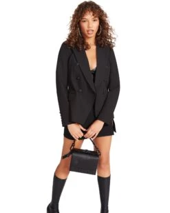 NAOMI BLAZER BLACK -Cheap Boots And Beyond Store STEVEMADDEN APPAREL BM302765 BLACK 02 b2dce31b c898 46e1 a555 f29e8da1ebc6