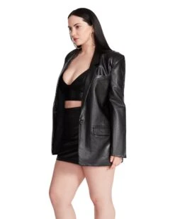 AUDREY BLAZER BLACK -Cheap Boots And Beyond Store STEVEMADDEN APPAREL BM302770 BLACK 04