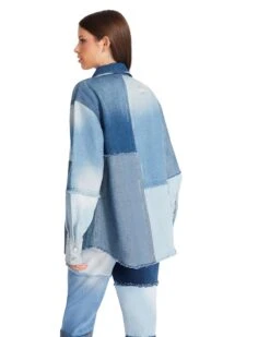 KYLIE SHACKET DENIM FABRIC -Cheap Boots And Beyond Store STEVEMADDEN APPAREL BM302771 DENIM 04