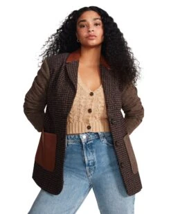 KELLY BLAZER NAVY 17 KELLY BLAZER NAVY -Cheap Boots And Beyond Store STEVEMADDEN APPAREL BM302785 NAVY LARGE 0681 1