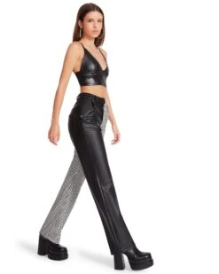 MACKENZIE HOUNDSTOOTH PANT WHITE 10 MACKENZIE HOUNDSTOOTH PANT WHITE -Cheap Boots And Beyond Store STEVEMADDEN APPAREL BM303284 WHITE 02