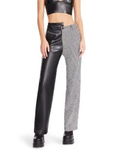 MACKENZIE HOUNDSTOOTH PANT WHITE 11 MACKENZIE HOUNDSTOOTH PANT WHITE -Cheap Boots And Beyond Store STEVEMADDEN APPAREL BM303284 WHITE 03