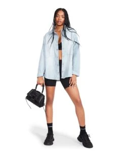 CASSIE TOP DENIM FABRIC