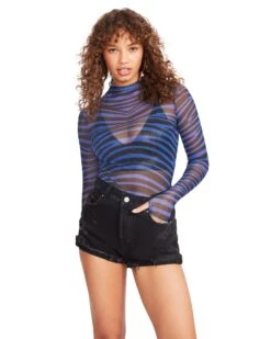 ELIZA TOP BLUE -Cheap Boots And Beyond Store STEVEMADDEN APPAREL BM305714 BLUE 01