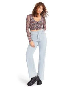 LUNA FLORAL TOP PINK