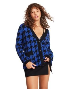 MARINA CARDIGAN BLUE -Cheap Boots And Beyond Store STEVEMADDEN APPAREL BM306216 BLUE 04