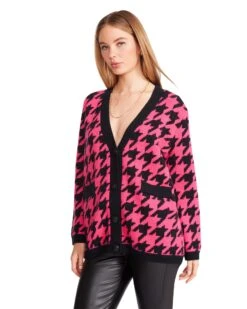 MARINA CARDIGAN HOT PINK -Cheap Boots And Beyond Store STEVEMADDEN APPAREL BM306216 HOT PINK 03