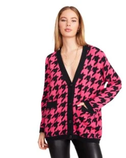 MARINA CARDIGAN HOT PINK -Cheap Boots And Beyond Store STEVEMADDEN APPAREL BM306216 HOT PINK 04