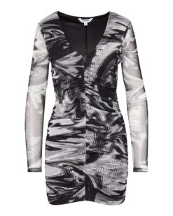 TESSA DRESS WHITE/BLACK -Cheap Boots And Beyond Store STEVEMADDEN APPAREL BM308110 WHITE BLACK 68517