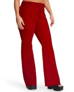 HARLOW PANT RED -Cheap Boots And Beyond Store STEVEMADDEN APPAREL BM403338 RED 09