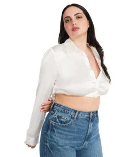 CASSANDRA TOP WHITE -Cheap Boots And Beyond Store STEVEMADDEN APPAREL BM404598 WHITE 10